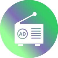 Radio Ad Icon Design vector