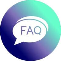 FAQ Section Icon Design vector