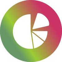 Pie Chart Icon Design vector