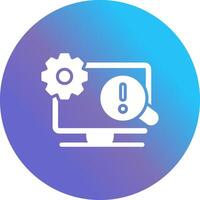 Troubleshooting Icon Design vector