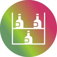 Wine Rack Icon Design vector