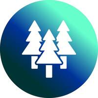 Evergreen Tree Icon Design vector