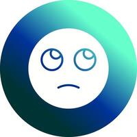 Face with Rolling Eyes Icon Design vector
