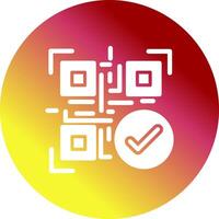 Barcode Verification Icon Design vector