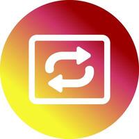 Repeat Button Icon Design vector