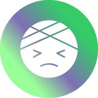Face with Head-Bandage Icon Design vector