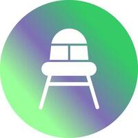 High Chair Time Icon Design vector
