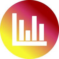 Bar Chart Icon Design vector