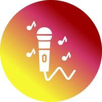 Karaoke Icon Design vector