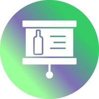 Wine Presentation Icon Design vector