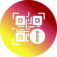 QR Code Information Icon Design vector