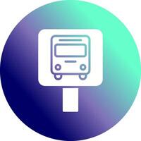 Bus Stop Icon Design vector