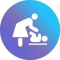 Changing Table Icon Design vector