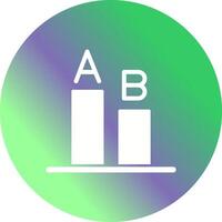 AB Testing Icon Design vector