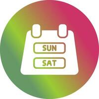 Weekend Getaway Icon Design vector