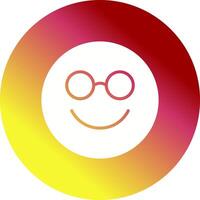 Nerd Face Icon Design vector