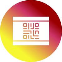 QR Code Business Card Icon Design vector