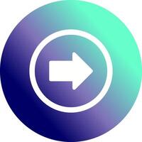 Right Arrow Icon Design vector