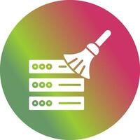 Data Cleaning Icon Design vector