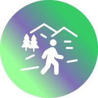 Nature Walk Icon Design vector
