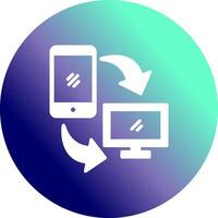 Synchronization Icon Design vector