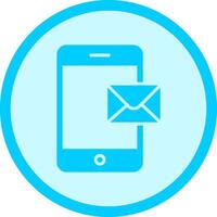 Mobile E-mail Icon Design vector