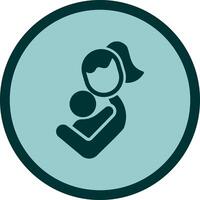 Mother and Child Icon Design vector