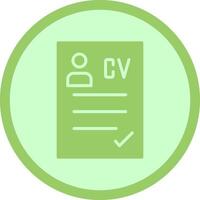 CV Icon Design vector