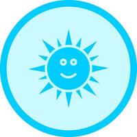 Sun with Face Icon Design vector