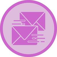 Sent Mail Icon Design vector