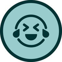 Face with Tears of Joy Icon Design vector