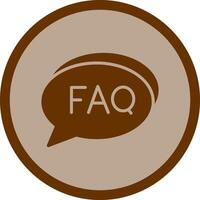 FAQ Section Icon Design vector