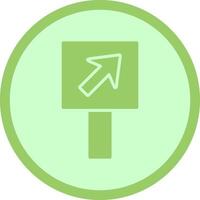 Diagonal Up Right Arrow Icon Design vector