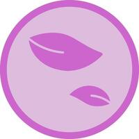 Leaf Fluttering in Wind Icon Design vector