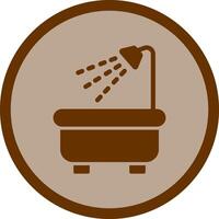bañera hora icono diseño vector