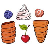 Explore a variety of Delicious Ice Cream Components perfect for creating Summer Treats. vector