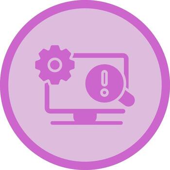 Troubleshooting Icon Design vector