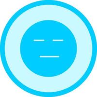 Neutral Face Icon Design vector