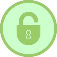 Open Lock Icon Design vector