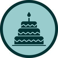 Cake Topper Icon Design vector