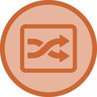 Shuffle Tracks Button Icon Design vector