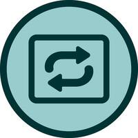 Repeat Button Icon Design vector
