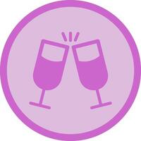 Wine Cheers Icon Design vector