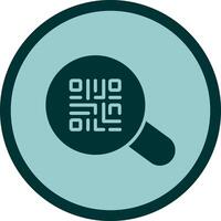 QR Code App Icon Design vector