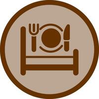 Breakfast in Bed Icon Design vector