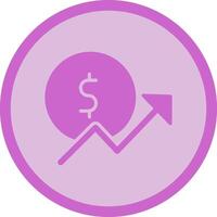 Money Growth Icon Design vector