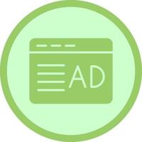 Ad Placement Icon Design vector