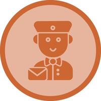 Mail Carrier Icon Design vector