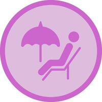 Relaxing Day Icon Design vector
