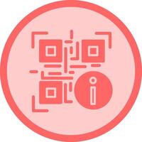 QR Code Information Icon Design vector